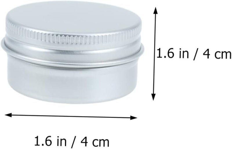 20 Pcs Aluminum Empty Makeup Storage Pots With Screw Lids Travel Jars - Image 2